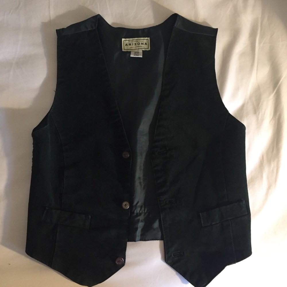 Forest Green Vest: Thrifted